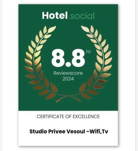 Studio Privee Vesoul -Wifi,Tv,Clim,Parking Gratuit 외부 사진